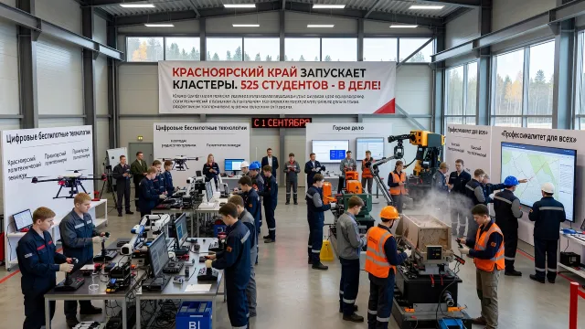 Красноярский край запускает кластеры. 525 студентов - в деле!